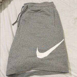 Nike Heather Gray Sweat Shorts